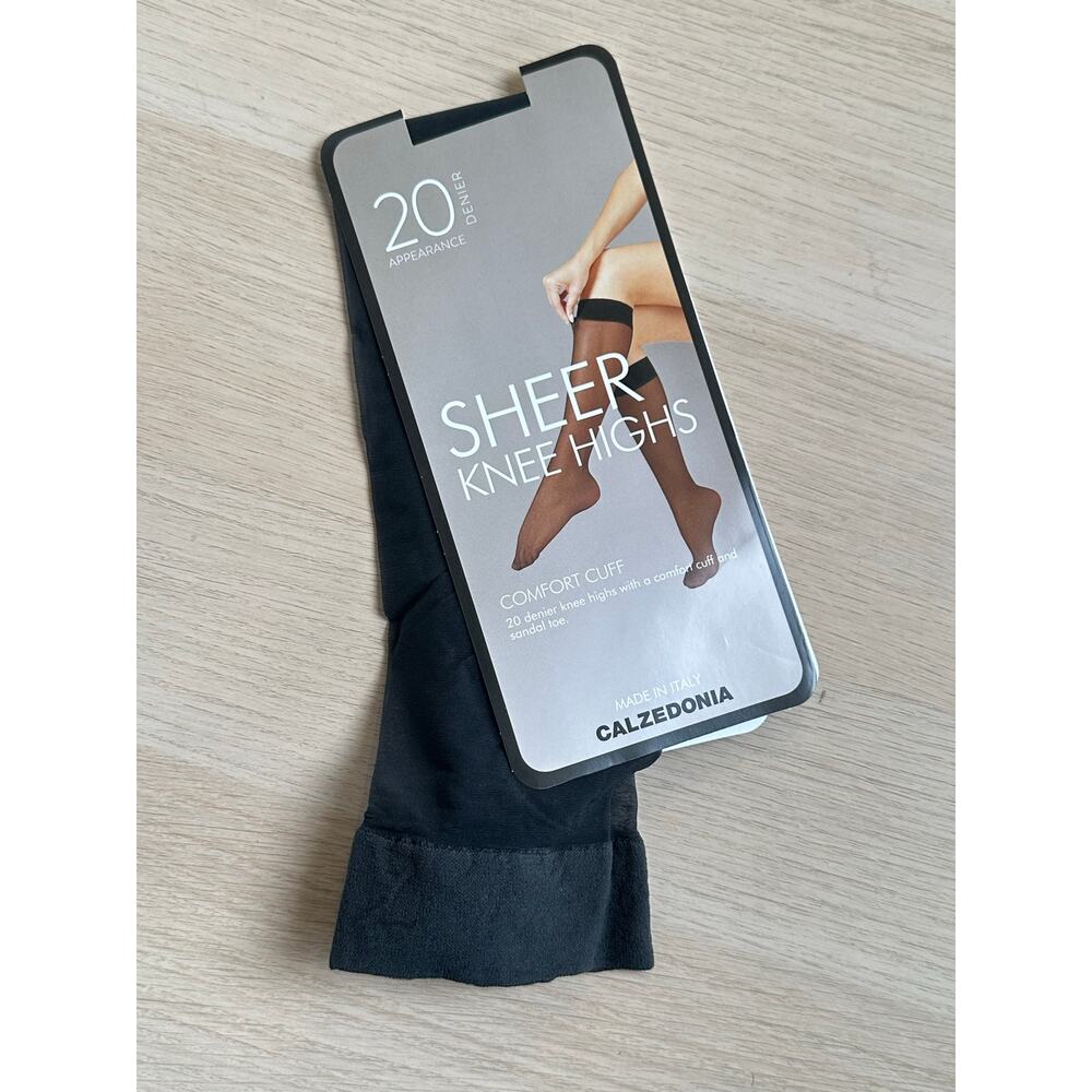 Calzedonia Black Knee High Stockings - One Size - New